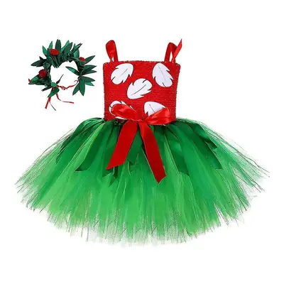 (XL) Lilo Tutu Dress For Girls Party Princess Outfits With Garland For Baby Girl Christmas Hallo