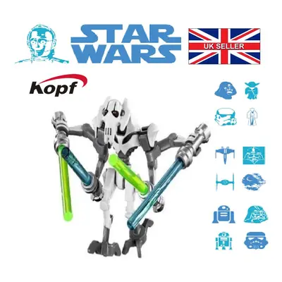 (General Grievous) Star Wars Custom Mini Figures Fit Lego Sets