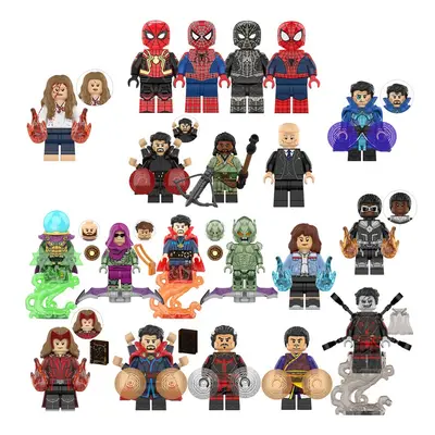 (Style C 16pcs) 16Pcs Marvel Avengers Super Heroes Mini Figures Dc Set Fit Lego