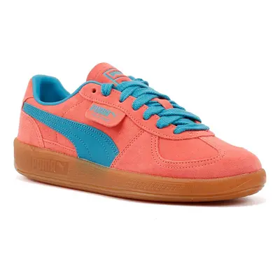 (Pink, (Adults')) Puma Palermo Leather Pink/Blue Trainers