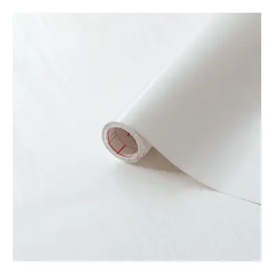 (67.5cm, 10m) WHITEWOOD sticky back plastic vinyl wrap film