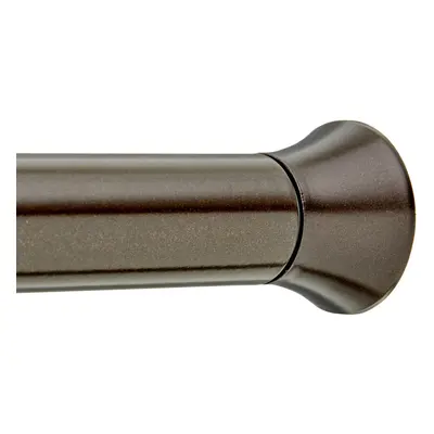 Amazon Basics Tension Curtain Rod, Adjustable Length, 24-36", Classic Finial, Bronze