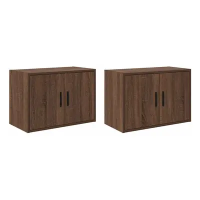 (brown oak, x x cm/ pcs) vidaXL Garage Wall Cabinet Concrete Grey Engineered Wood cabinet