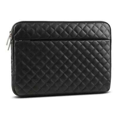 (Black, inch) Plain Texture PU Liner Laptop Bag For 13.3/14/15.6 inch Laptop Notebook Macbook