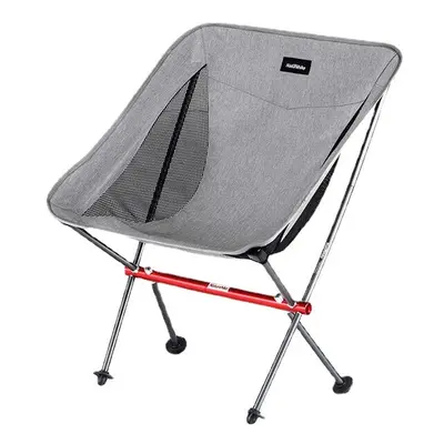 (Grey) Fishing Chair Portable folding moon Chair Camping Hiking Gardening Barbecueart sketch cha