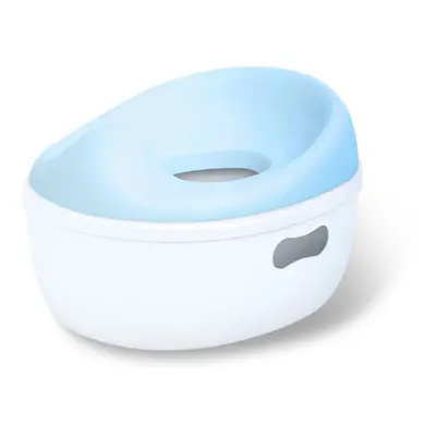 (Blue, Hard Cushion) Children Potty Penguin Shape Spatterproof Urine Portable Toilet Freely Adju