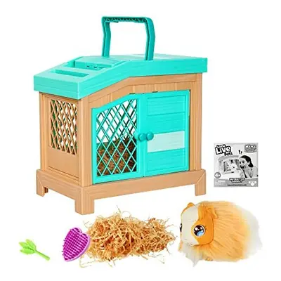 Little Live Pets Soft, Interactive Mama Guinea Pig and her Hutch, and her Surprise Babies. 20+ S