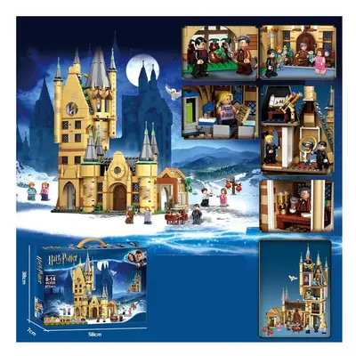 (Astronomy Tower) Harry Potter Building Blocks Assembling Educational Toy Model Belfry Castle