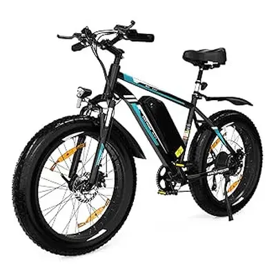 Hitway Electric Bike,BK15 Fat Tire Mountain EBike with 48V15Ah Battery