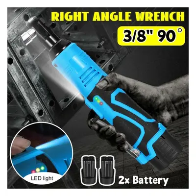 100n.m 18v Cordless Electric Wrench Ratchet Wrench Repair Tool Rechargeable Right Angle Wrench W