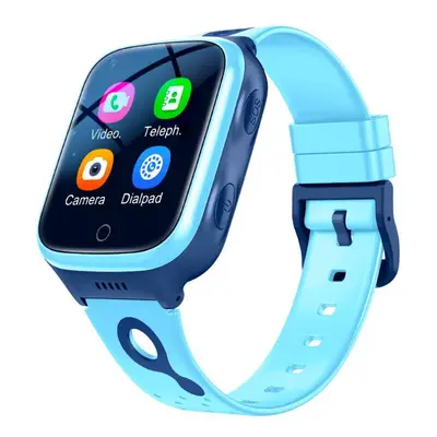 (blue, Asia version) 4g Kids Watch With 1000mah Big Battery Video Call Phone Watch Gps Location 