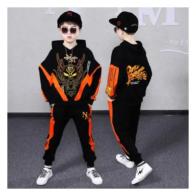 (orange, 140) Kids Tracksuit Boys ~12 Years Clothing Sets Autumn Set Hoodies Pants Sport Suit Sc