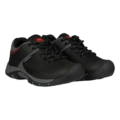 (3 UK, Black/Red) Trespass Childrens/Kids Bevin Waterproof Trainers