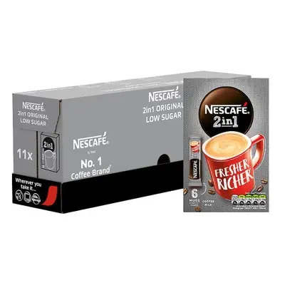 Necafe 2in1 boxes (each box = 6x10g) 660g Low Sugar sold by Krishna Stores Ltd sachets