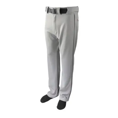 BASEBALL PANT W/ PIPING-GREY/BLACK-YL