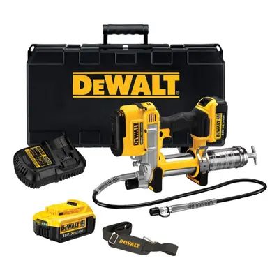 Dewalt DCGG571M2 18v XR Cordless Li-Ion Grease Gun + x 4.0Ah Battery, Case