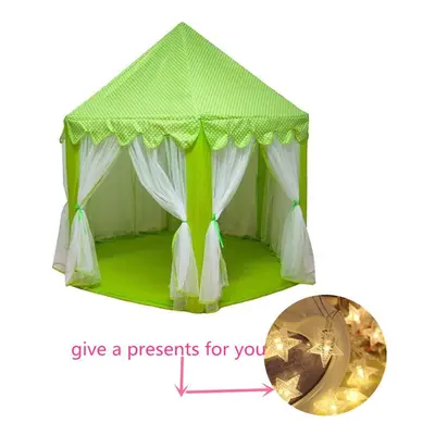 (6) Six Angle Pink Princess Castle Gauze Tent House Girl Children Large Indoor Outdoor Toy Game