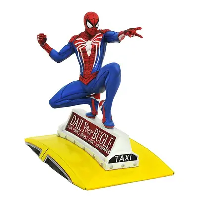 Diamond Select Marvel Gallery PS4 Spider-Man On Taxi Statue