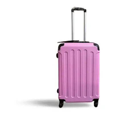 (Pink, Medium) Hampton & Stewart Spinner wheel HardShell Suitcase