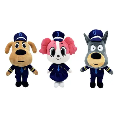 (A&B&C) 1/3pcs Sheriff Labrador Plush Toys Cartoon Animation Dog Dolls Cute Kids Gifts