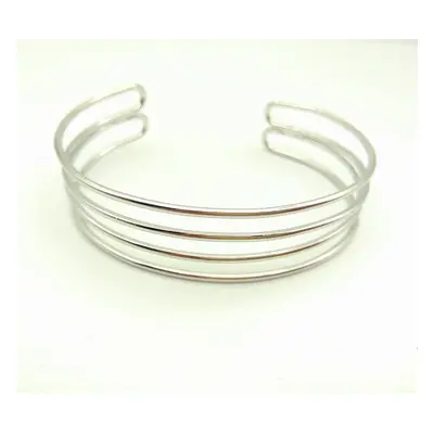 Silver open metal bracelet bracelet trinket