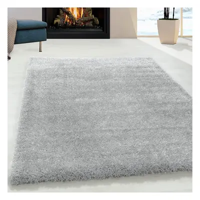 (Silver, x cm) Abaseen Cosy Shaggy Rug Modern Rugs Soft Touch 5cm Heavy Thick Pile Area Rugs