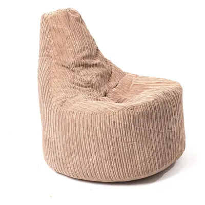 (Mocha) Beanbag Chair Adult Jumbo Cord Seat Corduroy Fabric Indoor Gaming Chair Bean Bag Bedroom