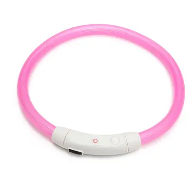 () Pet Dog Rechargeable USB Waterproof LED Flashing Light Band Collar