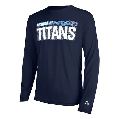 New Era NFL Men's MEASURED LS POLY DRI-TEK TEE TITANS NAVY Size ML