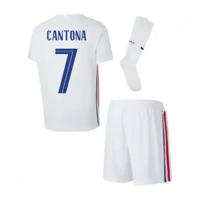 (MB) France Away Nike Little Boys Mini Kit (CANTONA 7)