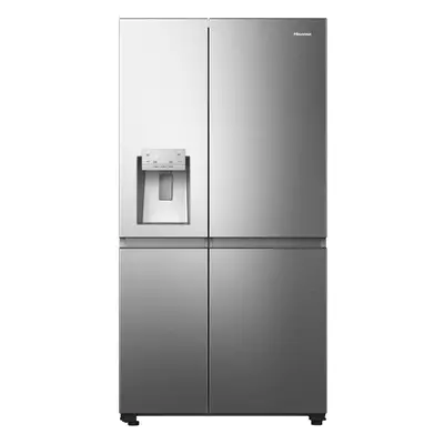 Hisense Pureflat Infinite American Fridge Freezer - Stainless Steel - C Rated