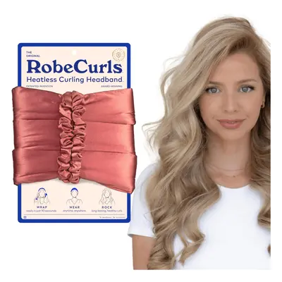 RobeCurls Satin The Original Heatless Curling Rod Headband Hair Access