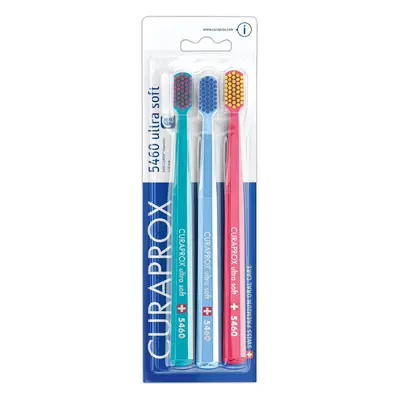 Curaprox Ulta Soft Toothbrush, Pack of 3, Colors may vary