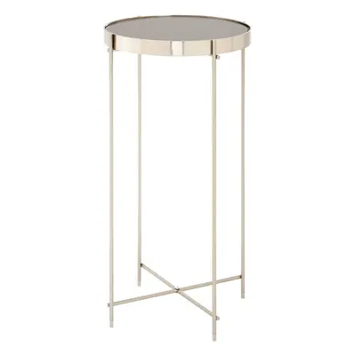 Premier Housewares Allure Grey Mirror TallSide Table