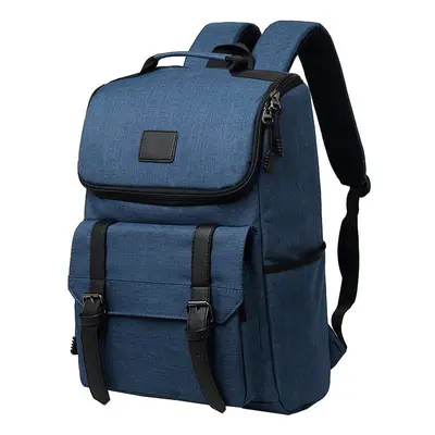 (Navy Blue) Travel Backpack Laptop Computer Bag Schoolbag Oxford Cloth Man Momen Shoulders Stora