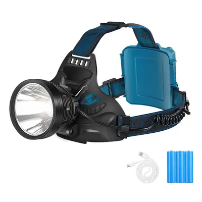 LED Headlamp Adjustable Modes USB Rechargeable Professional Flashlight Spotlight Hunting Camping