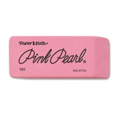 Paper Mate Pearl Eraser- Medium- 3-PK- Pink