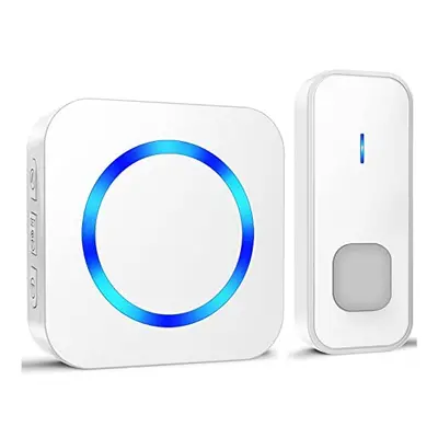 Wireless Doorbell, Waterproof Doorbell Cordless Battery Operated at 1300ft Long Range, Plug in E