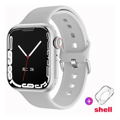 (silver, silicone strap) Watch Smart Watch Men Body Temperature Bt Call Nfc Always On Display Fi