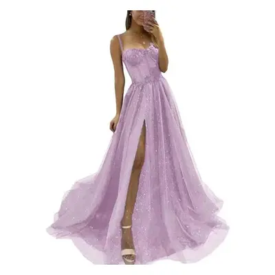 (pink, XL) New Arrival Prom Party Dresses Vestido De Festa Blue Neck Dress Elegant Style Lace El