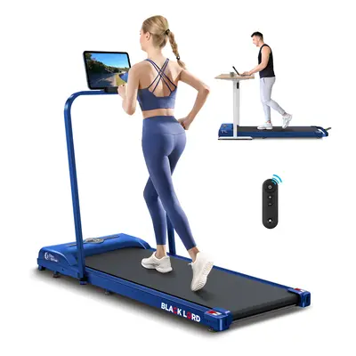 BLACK LORD Treadmill Walking Pad Gym Fitness Foldable handrail Blue