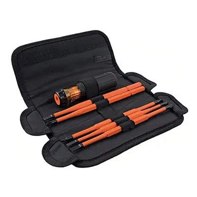 Klein Tools Insulated Screwdriver, 8-in-1 Screwdriver Set with Interchangeable Blades, Phillips,