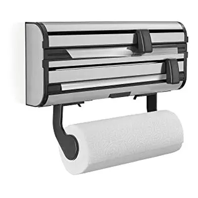 Wall roll holder, Stainless Steel, Silver, 38.5 x 16.2 x 8.5 cm