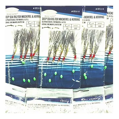 (Min of Packs of SILVER FLASH - Hooks - Silver Fishing Lure on Gold Hook (Size 1/0) - Excellent 