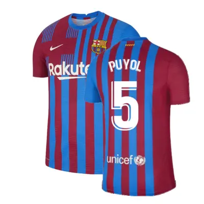 (S) Barcelona Vapor Match Home Shirt (PUYOL 5)