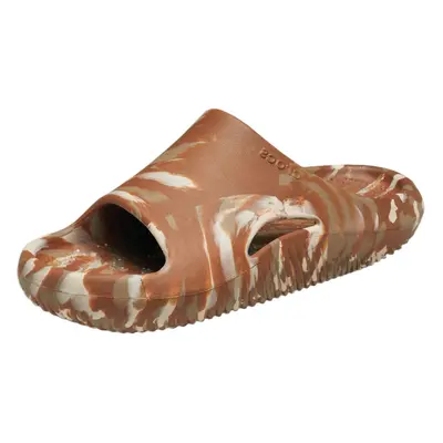 Crocs Unisex Mellow Recovery Slides Sandal Marbled Cognac US Women