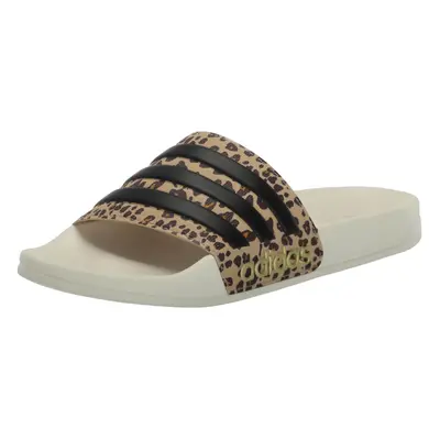 adidas Unisex Adilette Shower Slide Sandal Off White/Black/Magic Beige US Men