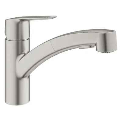 Grohe Start Kitchen Mixer Tap Pull Out Dual Spray Single Lever SuperSteel