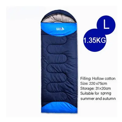 (Standard1.35KG LeftN) Camping Sleeping Bag Ultralight Waterproof Season Warm Envelope Backpacki