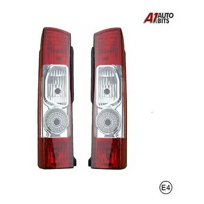 Pair L+ R Fiat Ducato Peugeot Boxer Citroen Relay Rear Tail Lights Lens E4